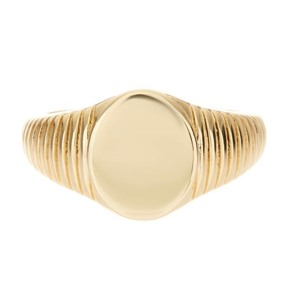 NWT LUV AJ RIGED SIGNET RING - 6 - Picture 2 of 8
